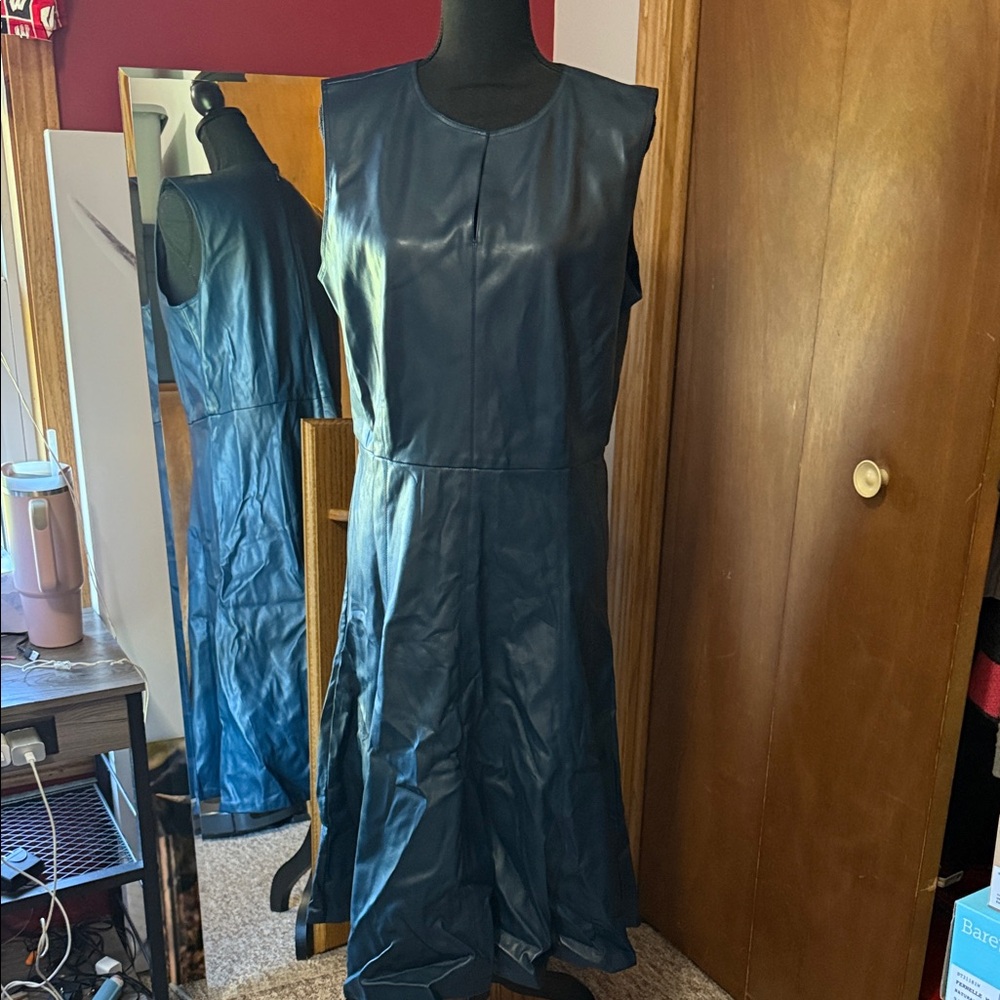 Ann Taylor Teal Blue Midi Dress